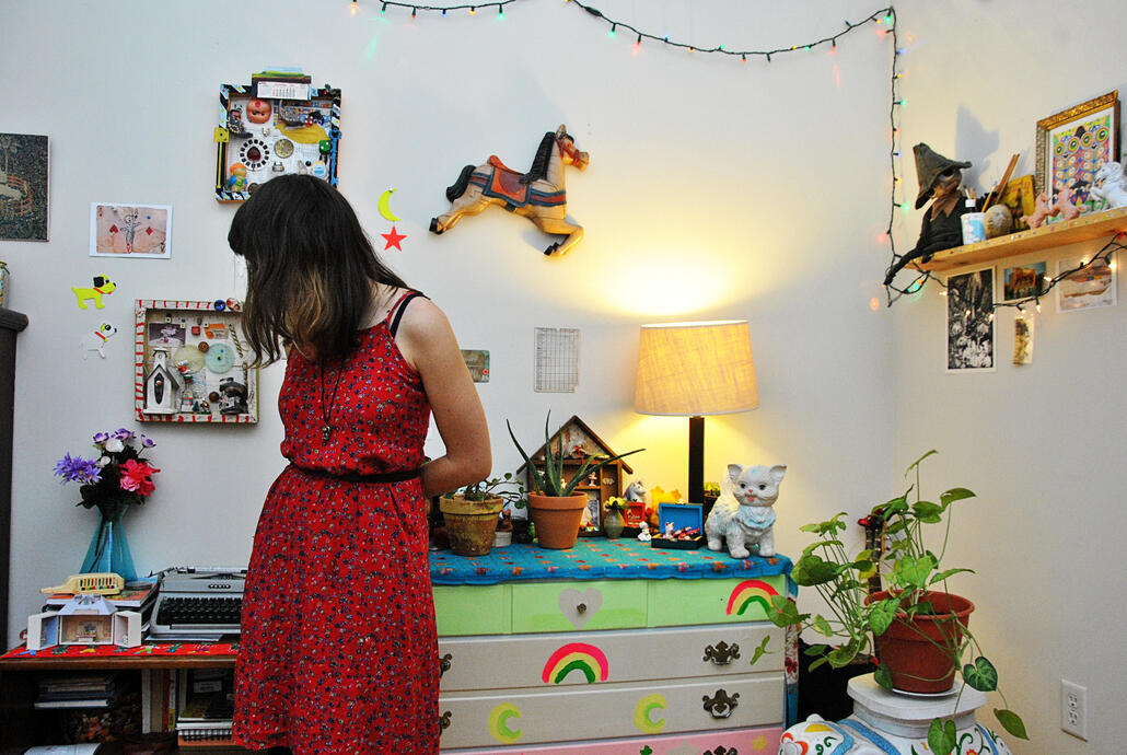 Dena in her room, Athens, Georgia, 7 Dec. 2014