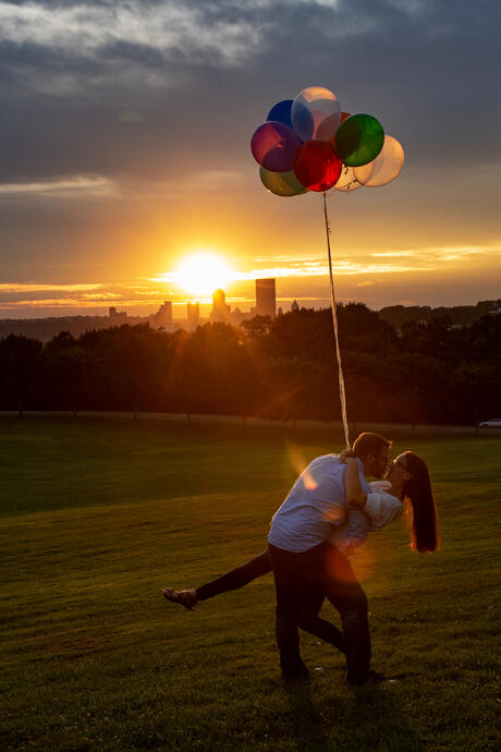 Jamie &amp; Geoff, Schenley Park, Pittsburgh, Pennsylvania, 24 Aug. 2018
