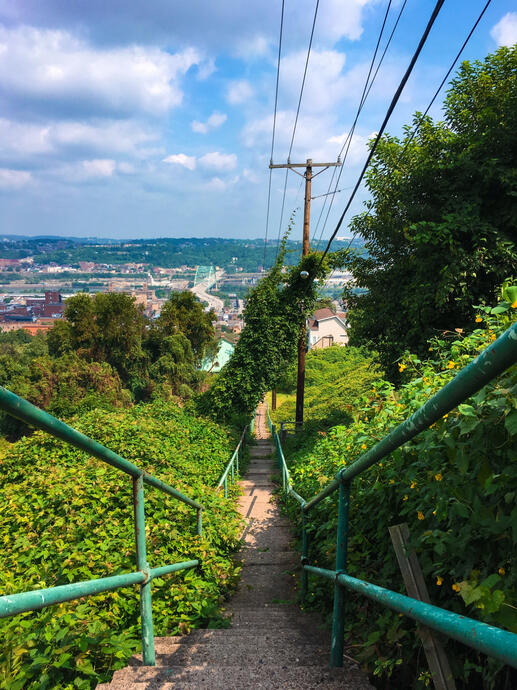 City steps, Pittsburgh, Pennsylvania, 27 Aug. 2018