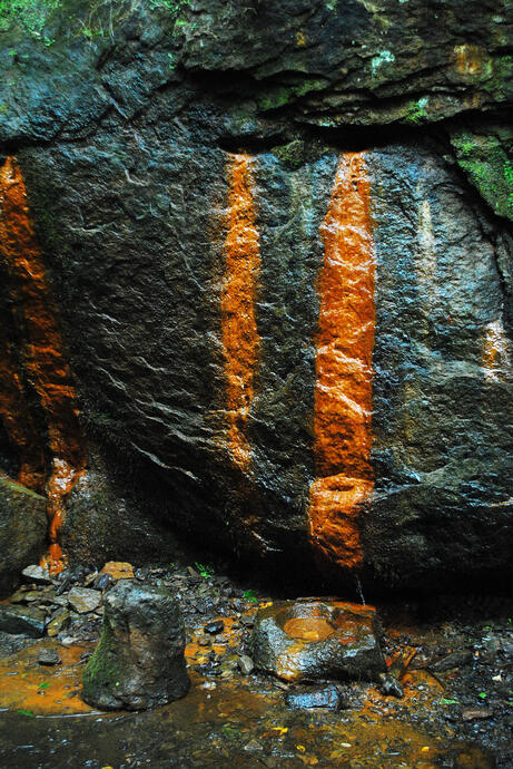 Mineral Springs at Raccoon Creek State Park, Hookstown, Pennsylvania, 12 Aug. 2012