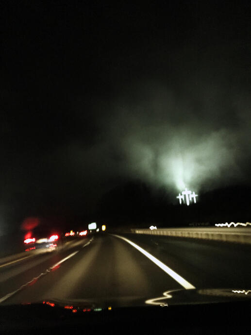 I-81 near Strasburg, Virginia, 1 Dec. 2019