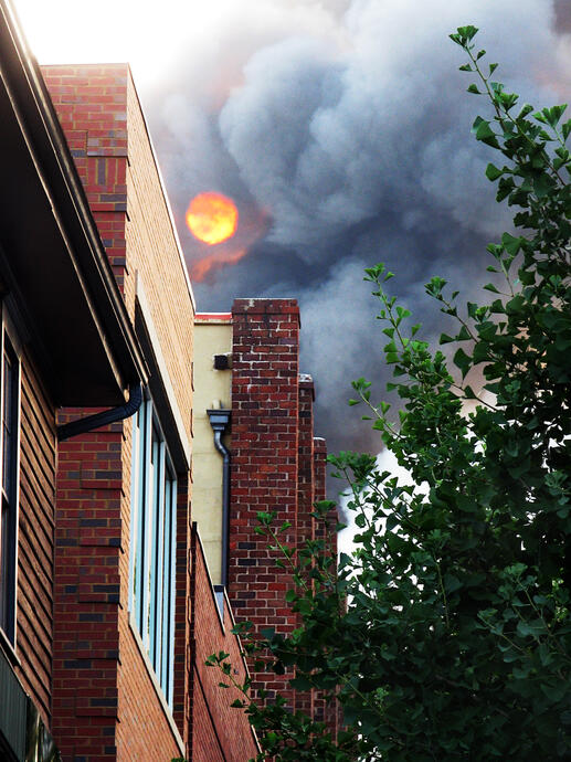 Georgia Theatre Fire, Athens, Georgia, 19 June 2009