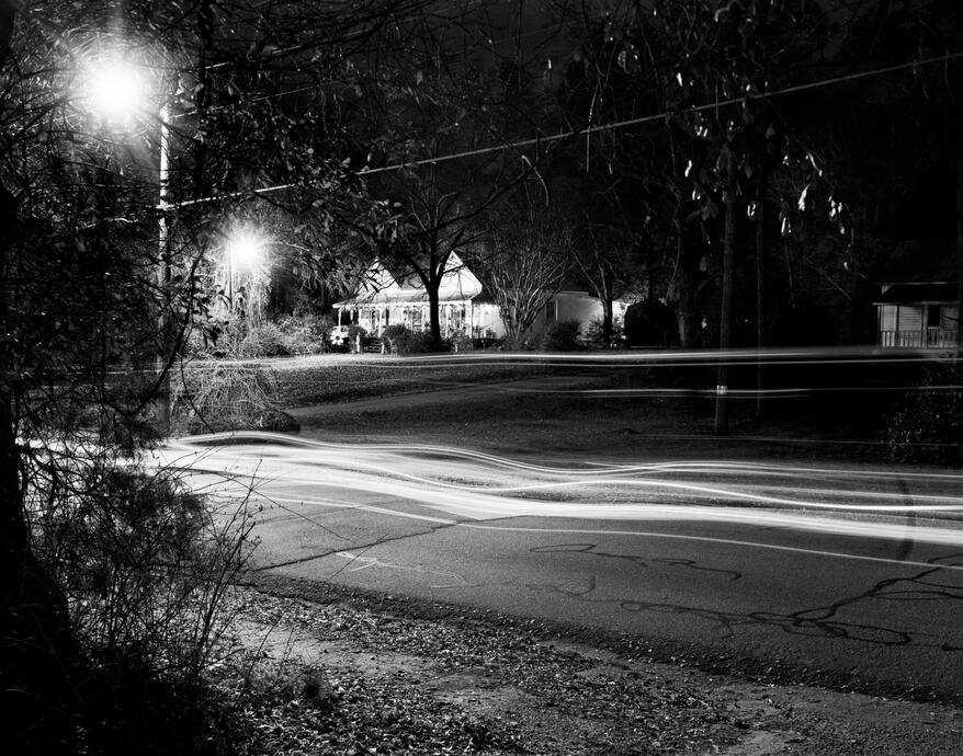 10-minute exposure on Ruth Street, Athens, Georgia, Feb. 2011